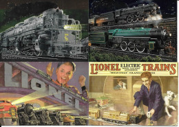 BE63 - 2 DIVERSES CARTES PROMO - LIONEL TRAIN - Other & Unclassified