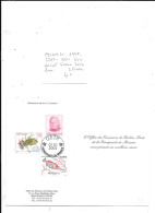 MONACO N° 1778.2272.2330 OBL ENCART VOEUX 2002 - Lettres & Documents