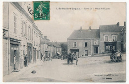 CPA - ST-DENIS-d'ORQUES (Sarthe) - Partie De La Place De L'Eglise - Autres & Non Classés