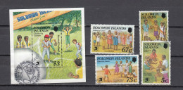 Solomon Island 1968 Baseball Set, Used (11-155) - Salomonseilanden (...-1978)