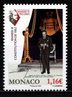MONACO 2023 -RAINIER III - LA CONSTITUTION DE 1962- NEUF ** - Unused Stamps