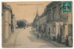 CPA - ST-COSME-DE-VAIR (Sarthe) - Rue Principale - Autres & Non Classés