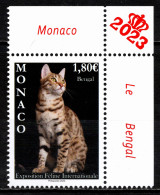 MONACO 2023 -EXPOSITION FÉLINE- NEUF ** - Unused Stamps