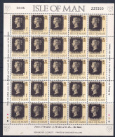 Isle Of Man 1990 - 150 Jahre Briefmarken, Nr. 431 Im Bogen, Postfrisch ** / MNH - Feuilles, Planches  Et Multiples