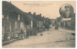 CPA - MÉZERAY-SOUS-MALICORNE (Sarthe) - Place De La Bascule ... Médaillon Costume Sarthois - Autres & Non Classés