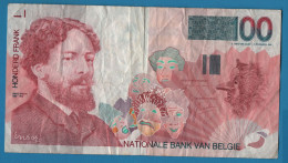 BELGIQUE 100 FRANCS ND (1995-2001) # 21604169760 P# 147 James Ensor Signatures: Masai & Quaden - 100 Franchi