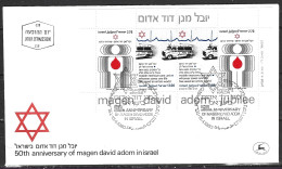 ISRAEL. BF 19 Sur Enveloppe 1er Jour (FDC) De 1980. Croix-Rouge Israelienne. - Red Cross