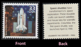 USA 2000 MiNr. 3243 Celebrate The Century 1980s Space Shuttle "Columbia" 1v MNH ** 0,80 € - North  America