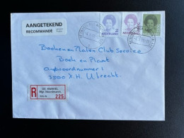 NETHERLANDS 1995 REGISTERED LETTER DE KWAKEL TO UTRECHT 04-01-1995 NEDERLAND AANGETEKEND - Cartas & Documentos