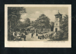 "NORTHEIM" Aeltere AK "Aussichtsturm Auf Dem Wieter", Rs. Bahnpoststempel (B526) - Northeim