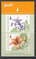 2021 Finland Flowers Complete Booklet Of 2 MNH @ BELOW FACE VALUE - Nuevos