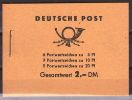 Germany - DDR - 1960 - Mi:MH 3**MNH VF - Stamp Booklet - Carnets