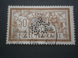 LEVANT MERSON 20 CL5 PERFORATION PERFORES PERFORE PERFIN PERFINS PERFORATION PERFORIERT LOCHUNG PERCE PERFO - Used Stamps
