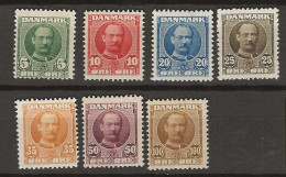 1907 MH Denmark Mi 53-59 - Unused Stamps