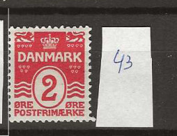 1905 MH Danmark Mi 43 - Unused Stamps