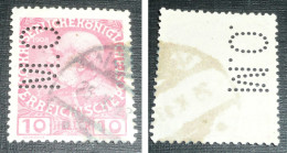 Rare Timbre Perforé M.O. Osterreich Autriche Perforés Perfin Perfins - Abarten & Kuriositäten