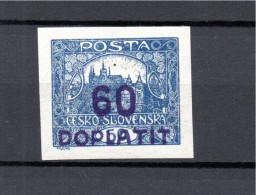 Czechoslovakia 1926 Old Overprinted Service/dienst Stamp (Michel D 38) MLH - Dienstmarken