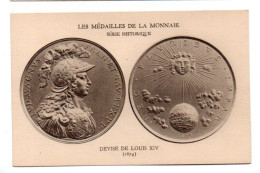 Monnaies 005, Les Medailles De La Monnaie, Serie Historique, Devise De Louis XIV - Monnaies (représentations)