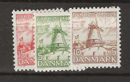 1937 MH Danmark Mi 234-36 - Unused Stamps
