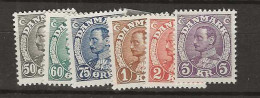 1934 MH Danmark Mi 210-14 - Unused Stamps