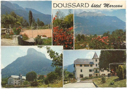 CPSM Grand Format De DOUSSARD (74) – Hôtel Marceau, Multivues. Editions Cellard, N° E 61962. - Doussard