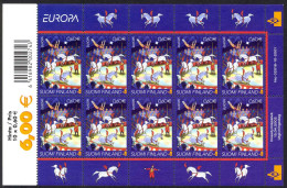 Finland Sc# 1176 MNH Pane/10 2002 Europa - Neufs