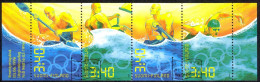 Finland Sc# 1008a Used Booklet Pane (a) 1996 Summer Olympics - Oblitérés