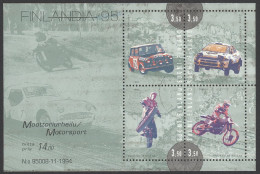 Finland Sc# 961 Used Souvenir Sheet (b) 1995 Motor Sports - Oblitérés