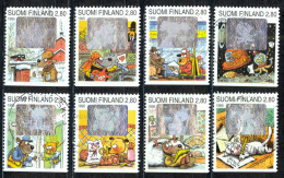 Finland Sc# 949-956 Used 1995 Greetings - Gebraucht