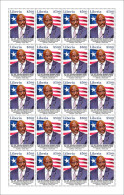 Liberia 2023, President Of The Republic Of Liberia, Weah, Flags, Sheetlet - Briefmarken