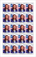 Liberia 2023, First Lady Of The Republic Of Liberia, Flags, Sheetlet - Briefmarken