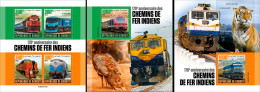 Djibouti 2023, Trains In India, 4val In BF +2BF - Djibouti (1977-...)