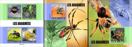 Djibouti 2023, Animals, Spider, 4val In BF +2BF - Spiders