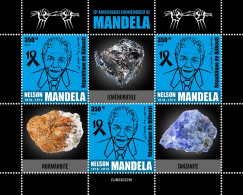 Djibouti 2023, Mandela, Minerals, 4val In BF - Prix Nobel