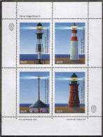 Argentina - 1997 - Lighthouses - Faros "Cabo Virgenes" - "Isla Pingüino" - "San Juan De Salvamento" - "Punta Delgada" - Neufs