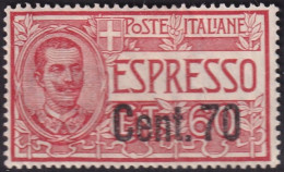 Italy 1925 Sc E13 Italia Espresso Sa 9 Express MLH* - Poste Exprèsse