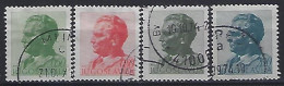 Jugoslavia 1974 / 81  Tito (o) Mi.1551-1554  (13.25) - Gebraucht