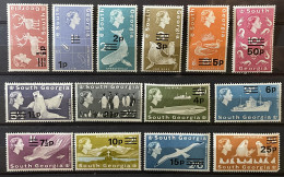 SOUTH GEORGIA - MNH** - 1971  # 25/38   14 VALUES - SEE PHOTO FOR CONDITION OF STAMPS - South Georgia