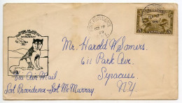 Canada 1929 First Flight Cover - Fort Providence, NWT To Fort McMurray, Alberta; Scott C1 - 5c. Airmail Stamp - Eerste Vluchten