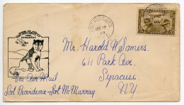 Canada 1929 First Flight Cover - Fort Providence, NWT To Fort McMurray, Alberta; Scott C1 - 5c. Airmail Stamp - Primeros Vuelos