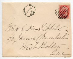 Canada 1902 Cover - Knowlton, Quebec To West Bolton, Quebec; Scott 77 - 2c. Queen Victoria - Briefe U. Dokumente