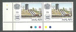 Malawi, 1988 (#518g), Lloyd's Of London England British Insurance Hydroelectric Power Station Nkula Waterfall Dam Indust - Usines & Industries