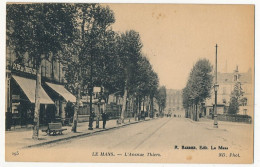 CPA - LE MANS (Sarthe) - L' Avenue Thiers - Le Mans