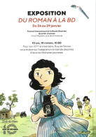 BD - Flyer - Exposition "Du Roman à La BD" - Angouême 2023 - Ill. Claire Fauvel / Thomas Baas - Altri & Non Classificati