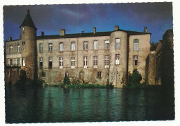 CPSM Dentelée 10.5 X 15 Tarn BRASSAC Le Château Vue De Nuit - Brassac