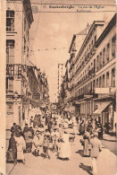 BELGIQUE - Blankenberghe - La Rue De L'Eglise Kerkstraat  - Carte Postale Ancienne - Blankenberge