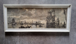 Gravure Havenzicht Van Oostende 1784 - Oelbilder