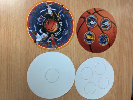 Basketball Stamp In Circle X 2 Sheets MNH - Pallacanestro