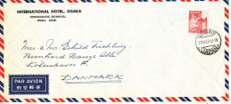 Japan Air Mail Cover Sent To Denmark 17-4-1962 Single Franked - Corréo Aéreo