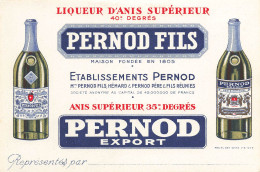 Liqueur D'Anis PERNOD Fils * Carte De Visite Ancienne Illustrée * Alcool * Absinthe - Advertising